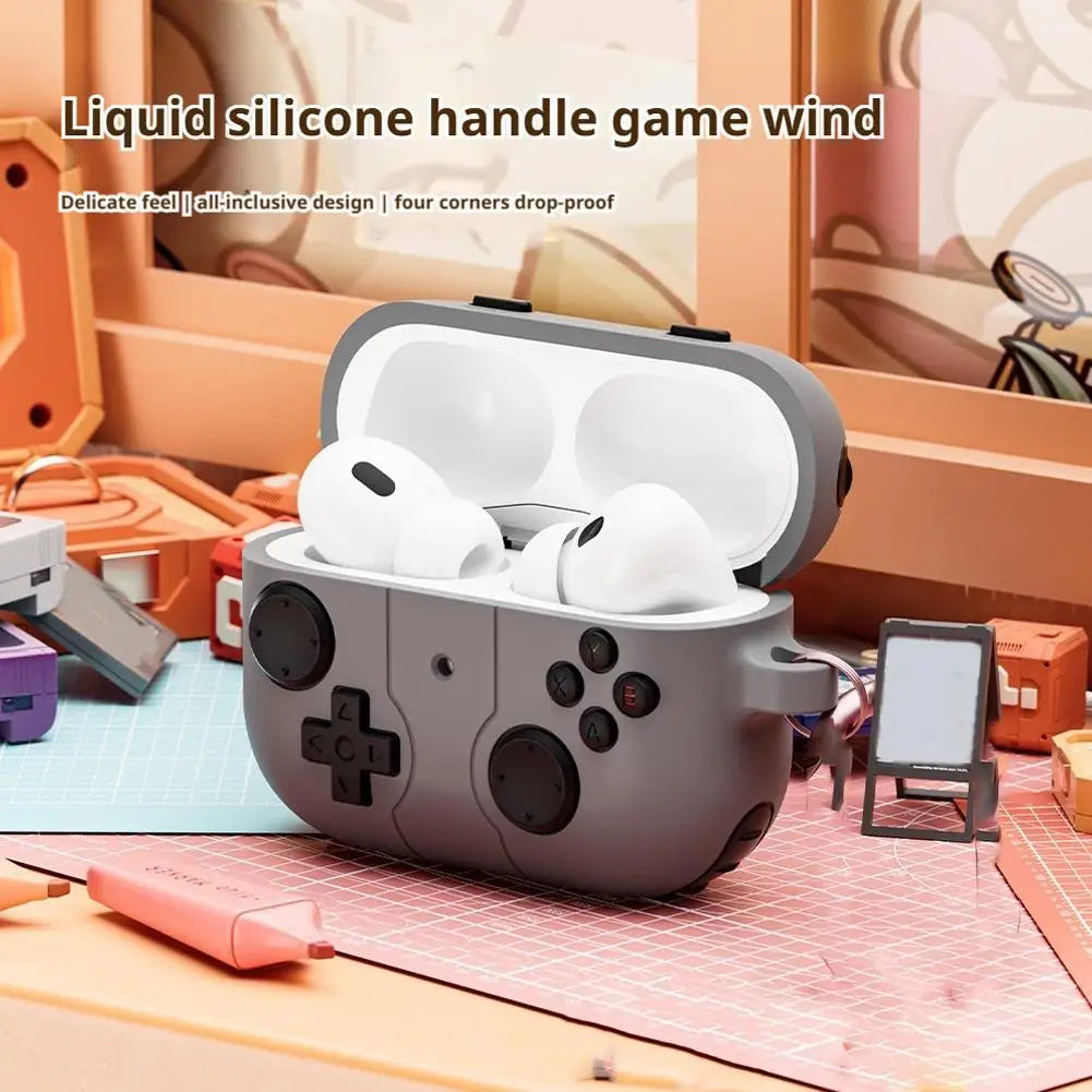 For AirPods Pro 3 Case Retro Game Console Design, Liquid Silicone Shockproof Protective Cover for AirpodsPro 3rd, Gift for Gamer