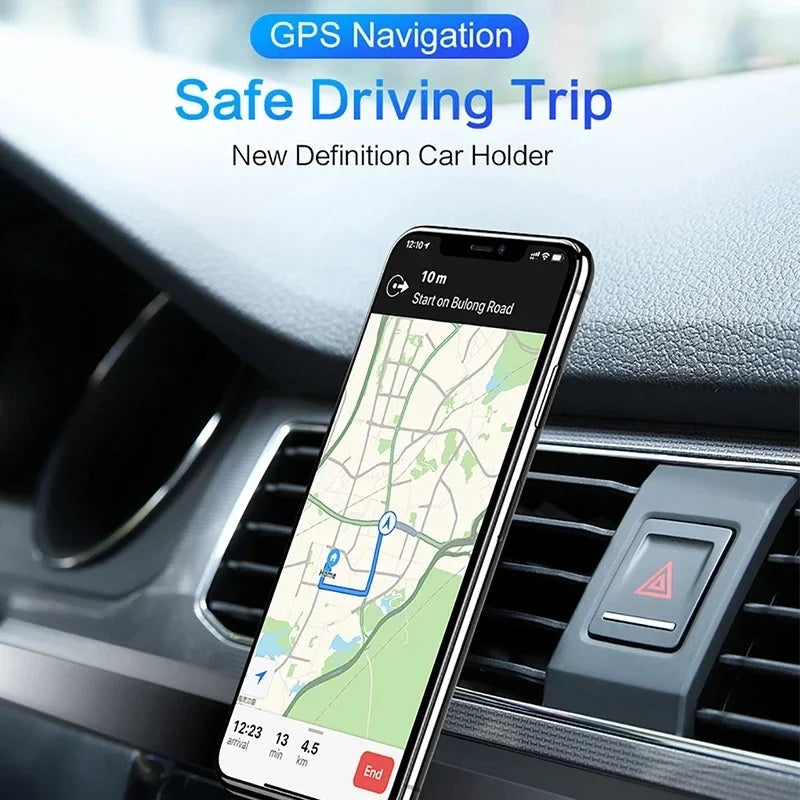 Magnetic Car Phone Holder Air Vent Clip Mount 360 Rotation Mobile Bracket GPS Cell Phone Stand in Car For IPhone Samsung Huawei