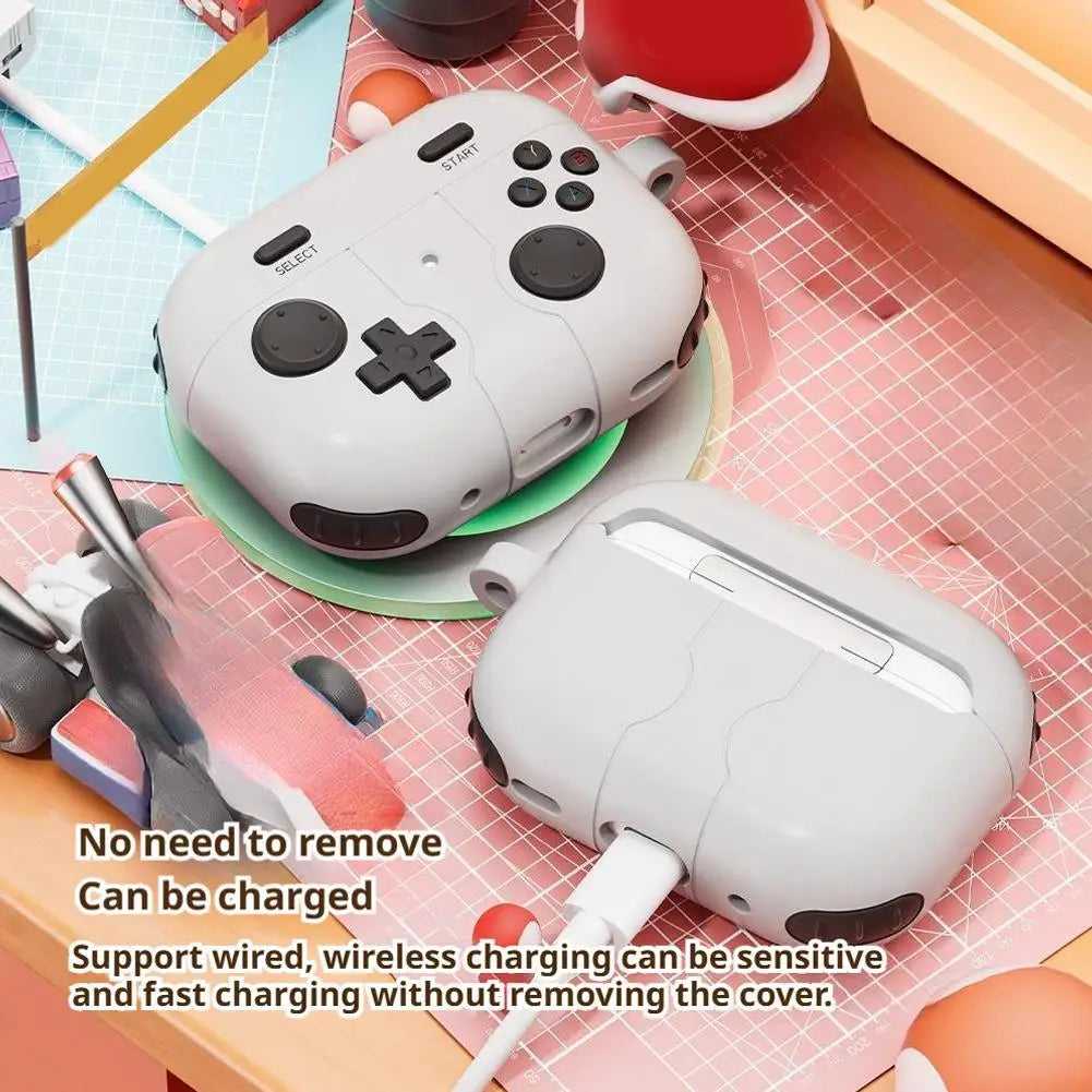 For AirPods Pro 3 Case Retro Game Console Design, Liquid Silicone Shockproof Protective Cover for AirpodsPro 3rd, Gift for Gamer